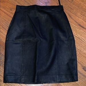 Leather Mini Skirt